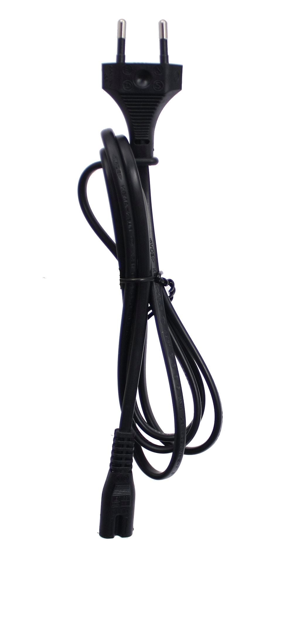 Bosch ebp strømkabel 230v lader euro 2-pin sort