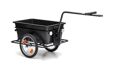 Roland Big Boy Bicycle Trailer - Plastic Steel - 90L - Sort