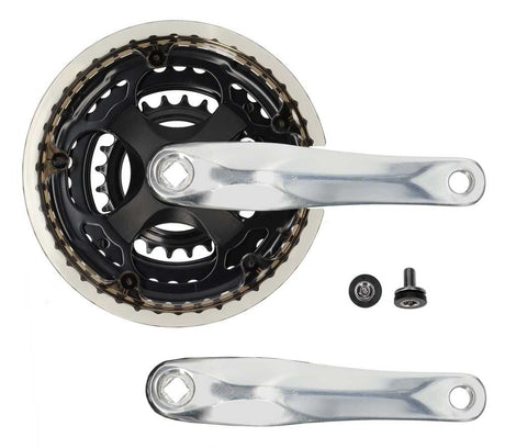 Lasco Crankset 24 34 42t Silver Black Spred -4mm