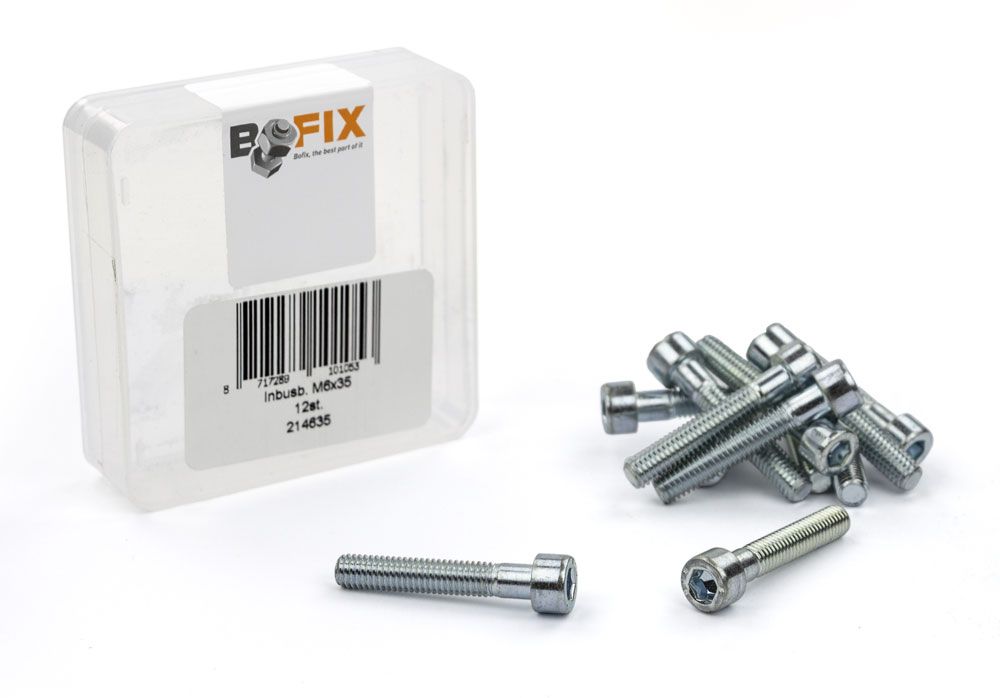 Bofix Allenbout M6X35 Galvaniseret (12.)