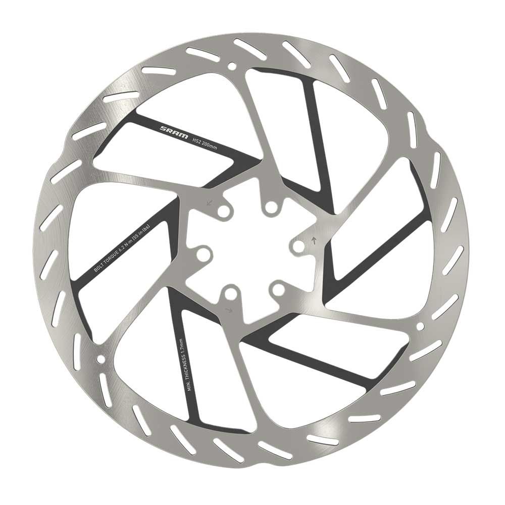 Sram bremseskive hs2 bremserotorer hs2 200 mm 6b afrundede