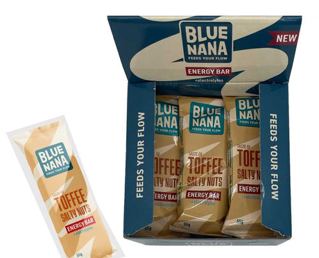 Blå nana energibar toffee salte nødder