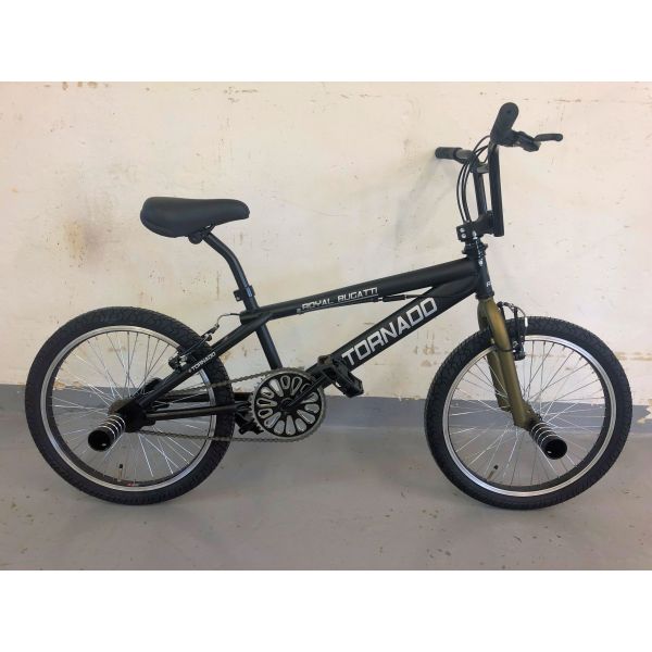 Royal BMX Bike - Bugatti Tornado Freestyle 20 tommer - Matte sort bronze