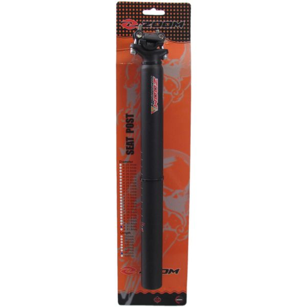 Sædepost ATB Ø31.6mm 350 mm aluminium - sort