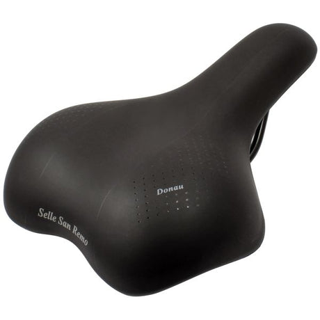 Selle San Remo Bicycle Saddle Donube til City Trekking Bikes - Black (Workplace Package)