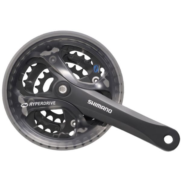 Shimano benelux b.v. shimano efcm361e888cl kranksæt acera m361 7 8-sp sort 48x38x28t+cg kk quad 175 mm (-4mm)