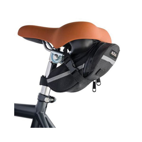 Axa XXL Black Ring Lock + Saddle Bag + Ulc100 halskæde