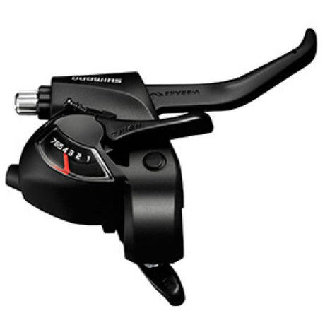 Shimano justering (venstre) med bremsegreb 3 speed tourney st-ef41 - sort