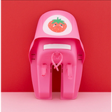 Widek b.v. Widek dukkesæde PVC pink foran og bagpå
