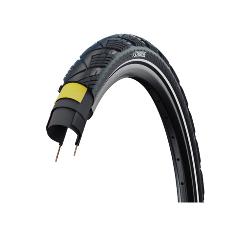 Schwalbe yderdæk marathon effektivitet superrace 27,5 x 2,15 55-584 - sort med refleks