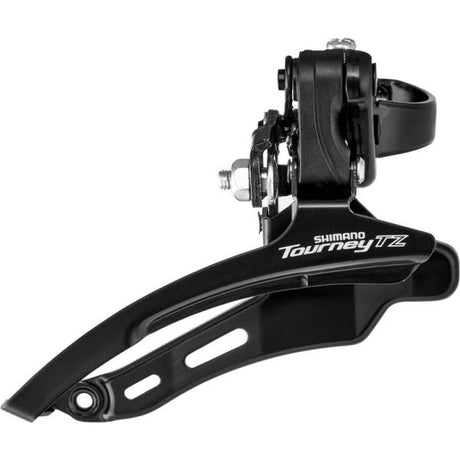 Shimano forskifter 6 7-trins tourney tz fd-tz510 - nedsving - lav klemme ø31,8 mm - 48t - sort sølv