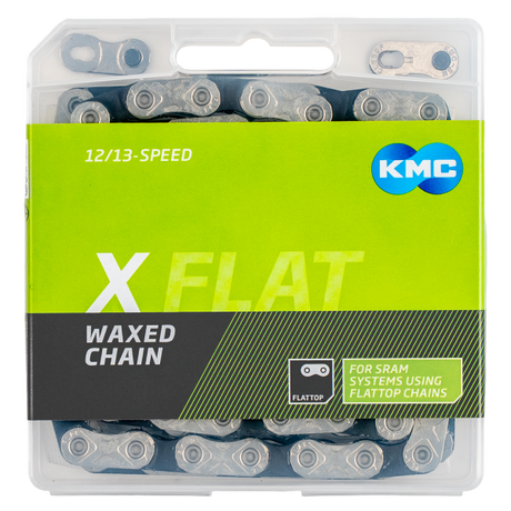 Kmc x-flat waxed chain 12 13 compartment 126gl s
