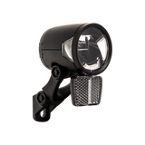 Forlygte H -Black MR8 DYNAMO - ON FUNKTION - Med Holder - 180 Lumen
