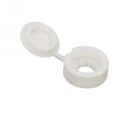 Dak gevel dak gevel afdekkap kunststof wit voor schroef 5mm | 100 stuks - 6305.50.20501