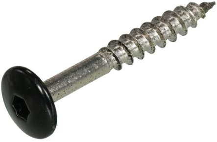 Dak gevel dak gevel kleurkopschroef rvs-a2 zwart ral9005 4.8x38 | 50 stuks - 6304.30.37523