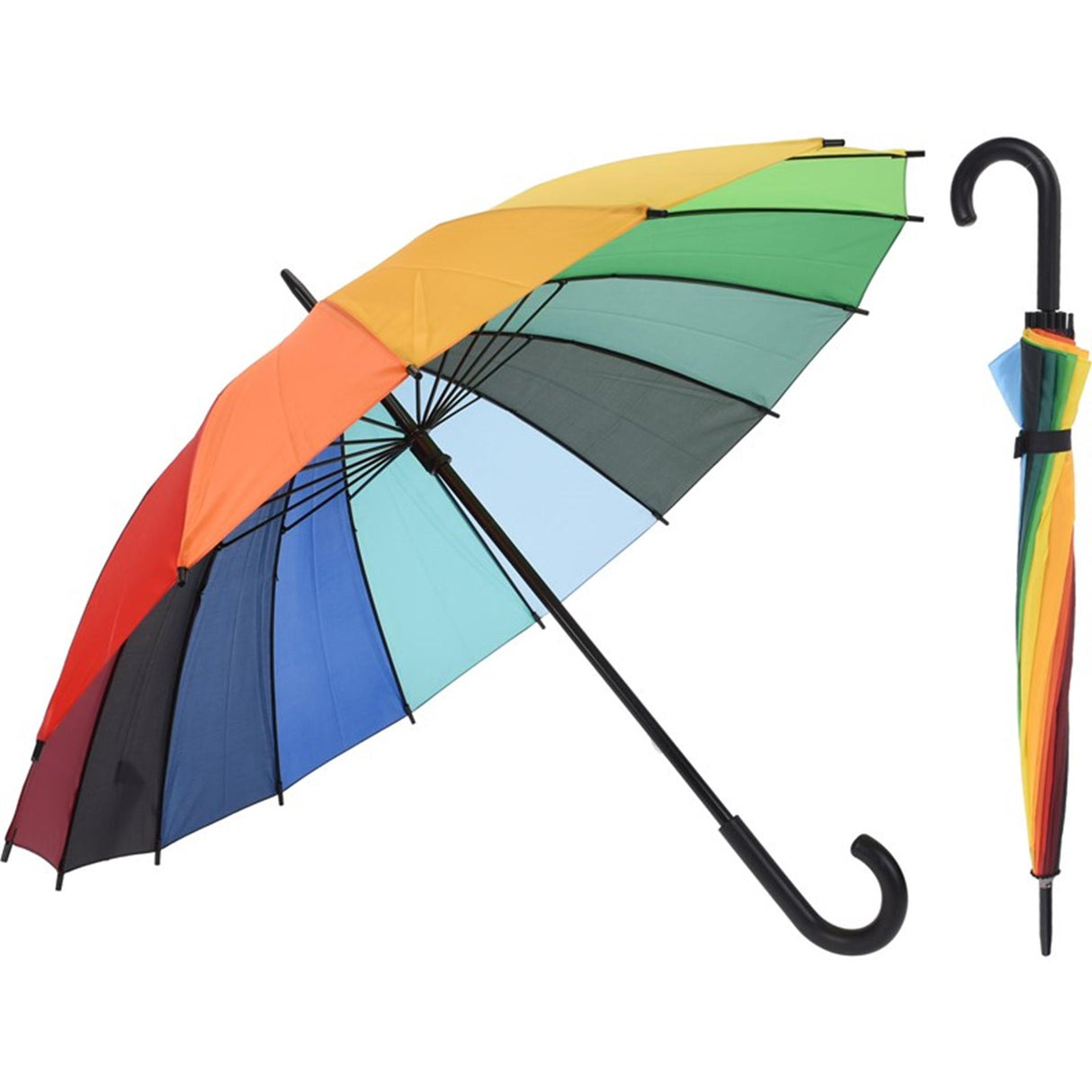 Premiumparts paraplu regenboog dia 98cm 80cm hoog
