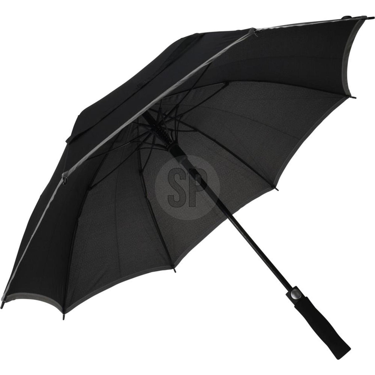 Pioneer paraply sort med grå kant ã˜104cm