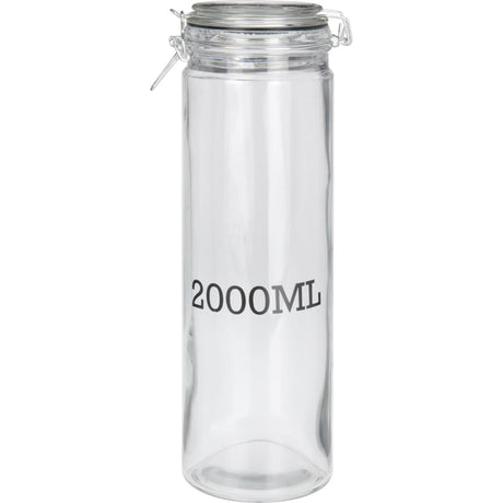 Fremragende husholdningsglas opbevaringskrukke 2l glas opbevaringsglas 2 liter
