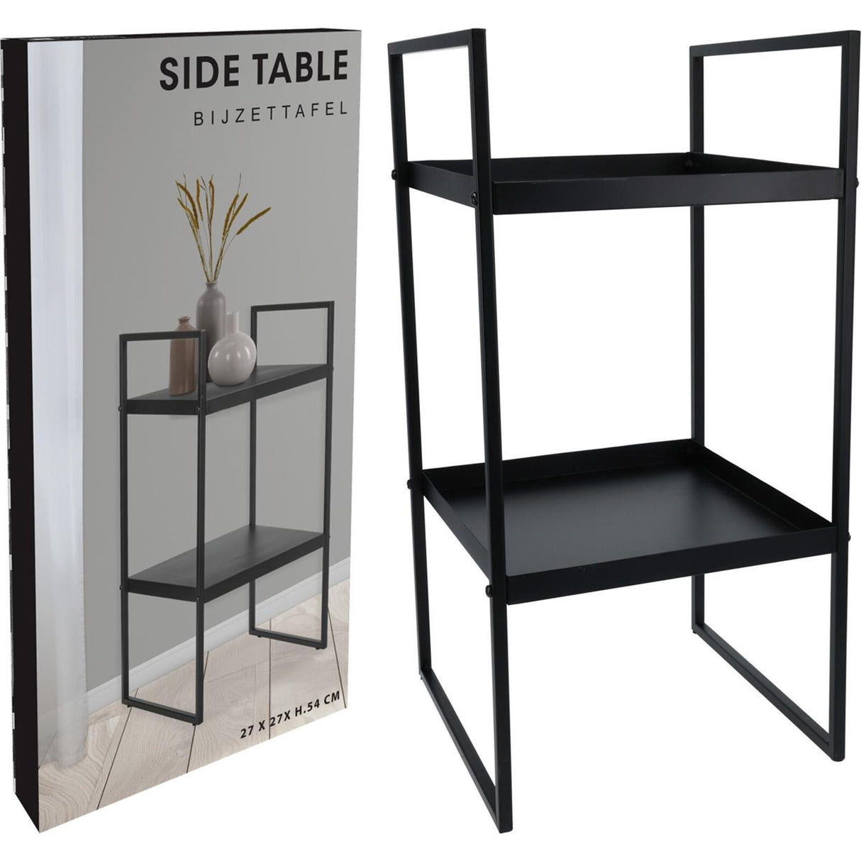Home styling sidebord metal 27x27x54cm