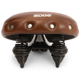 Edge cykelsadel urban xl wave - brun