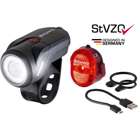 Belysning Set Aura 35 Lux + Nugget II LED genopladelig