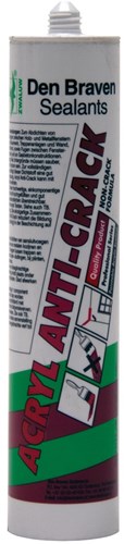 Den braven zwaluw acrylaatkit anti-crack 310ml wit - 11615201 - 11615201