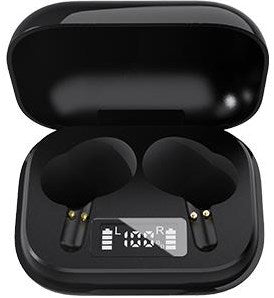 Denver Bluetooth trådløse øretelefoner + opladningsetui sort - 7120850