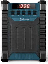 Denver byggeradio med FM og Bluetooth genopladelig - 8140350