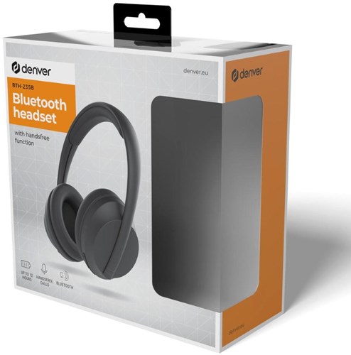 Enzo Denver trådløst headset Bluetooth mat sort - 7120870