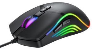 Denver optisk gaming mus med ledning USB RGB lys sort - 9510055