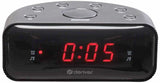 Denver vækkeur radio LED FM sort dobbelt alarm - 8140211