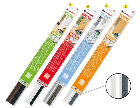Fix -O -moll -dørbørste premium -selv -fast -1m -Hvid