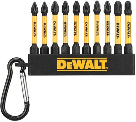 Dewalt tilbehør 10-delt pz bit sæt | 50 mm - dt7276-qz