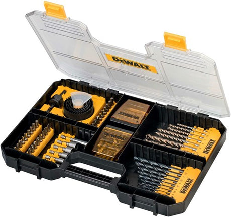 Dewalt tilbehør 100-delt skrue-, bore- og hulsavsæt | dt71569-qz