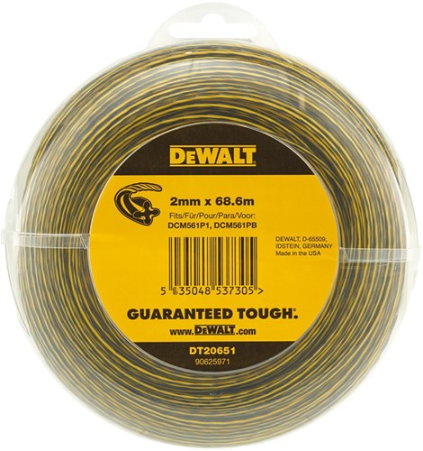 Dewalt tilbehør 18v græstrimmer - erstatningsledning 2mm - dt20651-qz