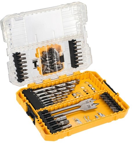 Dewalt accessoires 56-delige hss-g metaal schroef- boorset | in tough case - dt70757-qz
