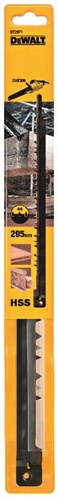 Dewalt accessoires alligatorzaagblad 295mm hss voor snelle zaagsneden in natuurlijke en samengestelde houtsoorten, niet voor spaanplaat - dt2971-qz