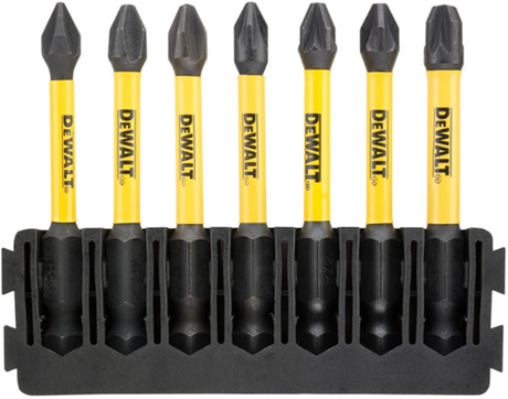 Dewalt accessoires bitset | houder + impact torsion | 57 mm | pbitset | h1 x1, pbitset | h2 x2, pz1 x1, pz2 x2, pz3 x1 - dt70819-qz