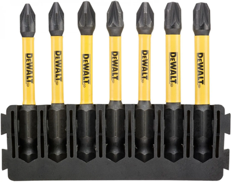 Dewalt accessoires bitset | houder + impact torsion | 57 mm | pz1 x2, pz2 x3, pz3 x2 - dt70822-qz