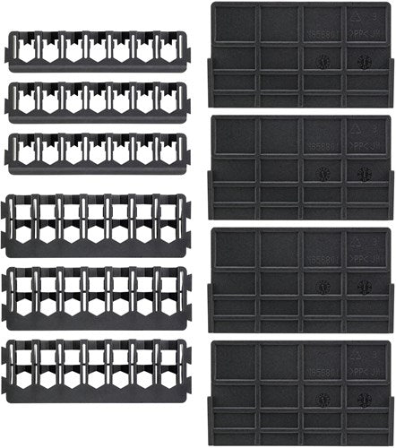 Dewalt accessoires bundel pack : tussenschotten x4 + 25 mm 7 stuks houder x3 + 57 mm 7 stuks houder x3 - dt70805-qz