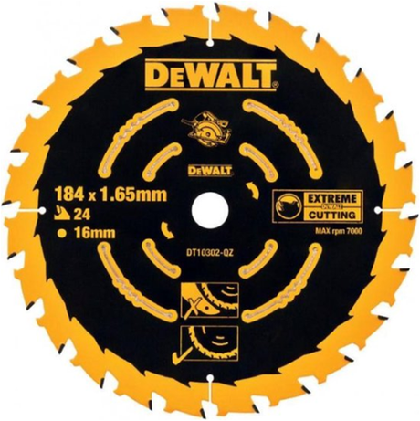 Dewalt tilbehør | rundsavklinge | 184x16x24t - dt10302-qz