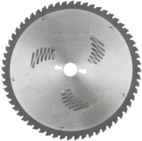 Dewalt tilbehør rundsavklinge 305x30x60t, skiftende tænder, negativ 5°, kærv 3,0 mm - dt4331-qz