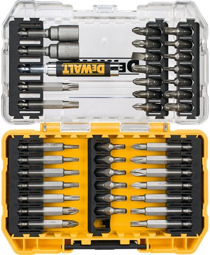 Dewalt tilbehør dt70717-qz | 40-delt skruetrækker bit sæt i hårdt etui - dt70717-qz