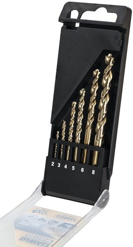 Dewalt tilbehør hss industrielt kobolt metalbor 6-delt sæt (2,3,4,5,6,8 mm) - dt4956-qz
