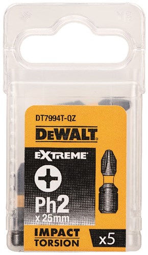 Imp dewalt tilbehør act torsion 25mm ph2 - dt7994t-qz