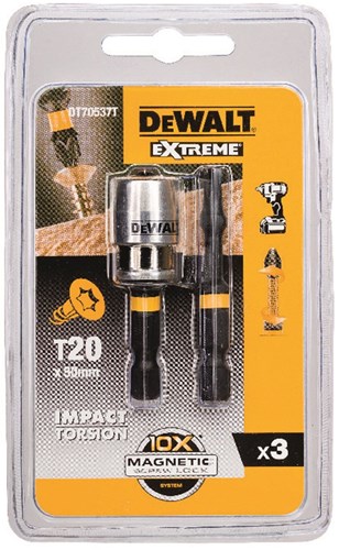 Imp dewalt tilbehør act torsion 2xt20 50mm + 1 maglock - dt70537t-qz