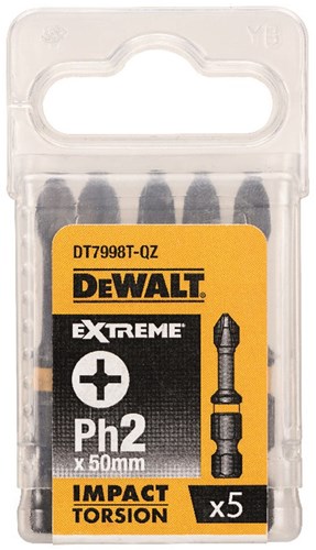 Imp dewalt tilbehør act torsion 50mm ph2 - dt7998t-qz