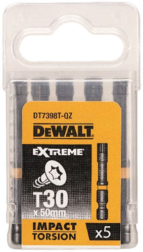 Imp dewalt tilbehør act torsion 50mm torx t30 - dt7398t-qz