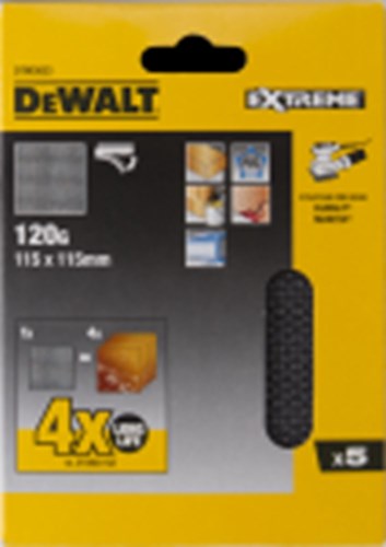Dewalt tilbehør mesh slibe net 115x115mm k120 - dtm3023-qz