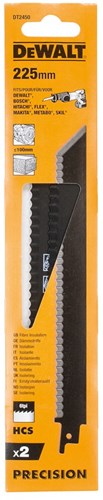 Dewalt tilbehør frem- og tilbagegående savklinge isolering 225mm - dt2450-qz